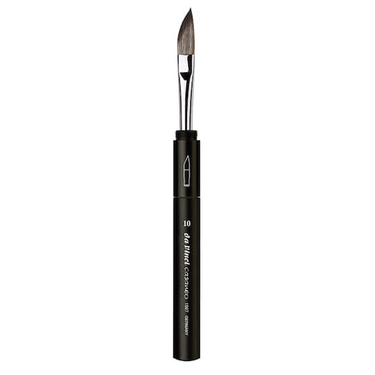 da Vinci CASANEO Series 1597TP Size 10 Synthetic Slanted Edge Travel Pocket Dagger Brush